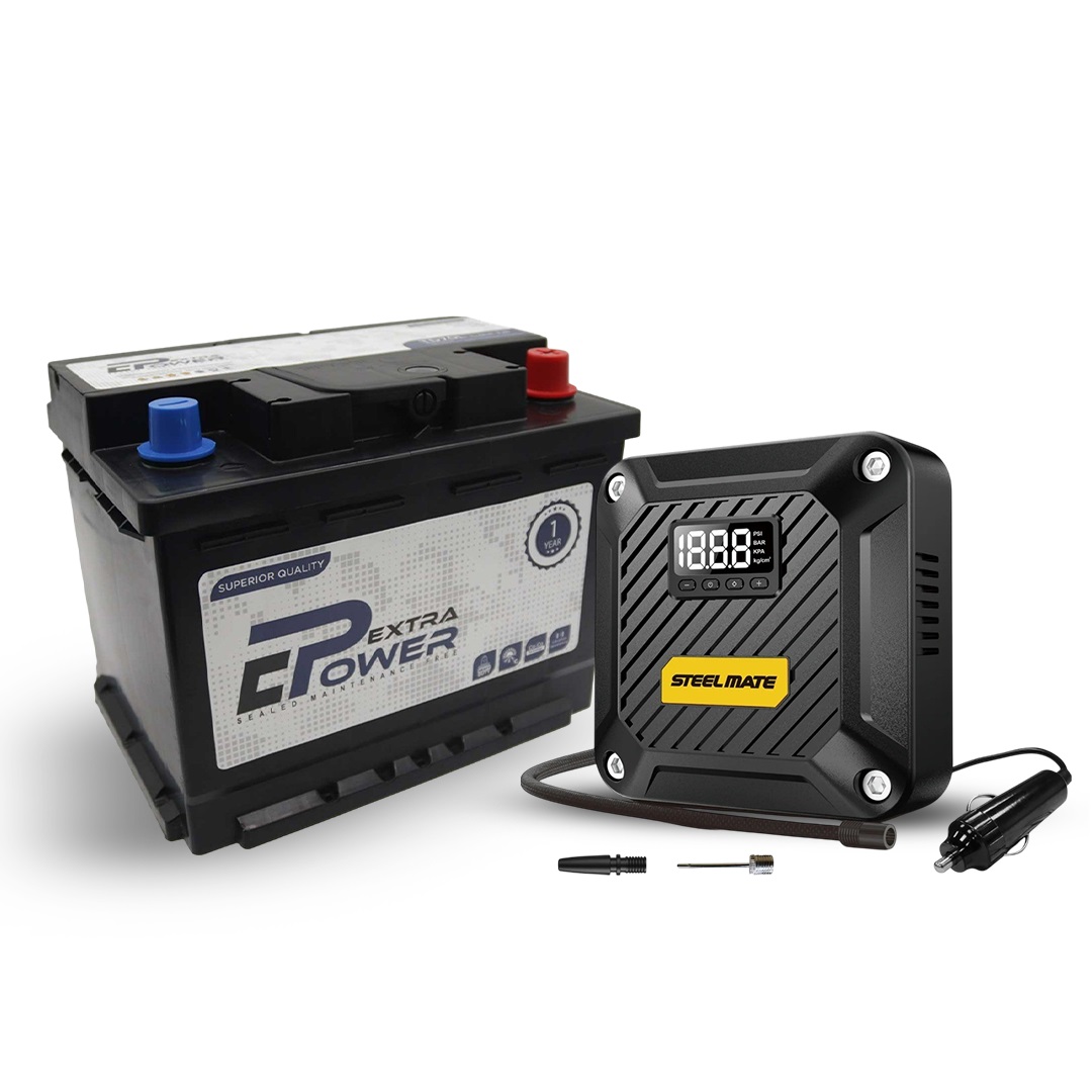Chloride Extra Power Car Battery 12 62 Ah R Td70L Steelmate T5 Digital Air Compressor