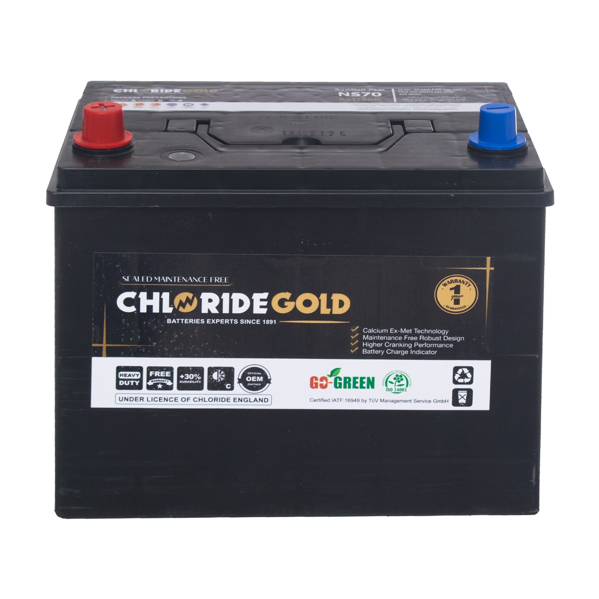Chloride Gold Ns70L 12 65 Ah